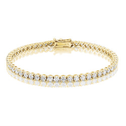 5.3ct Diamond Tennis Bracelet In 18ct Yellow Gold